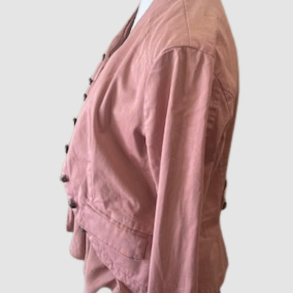 Free People Ruffle Romance Jacket Pink - Picture 2 of 7